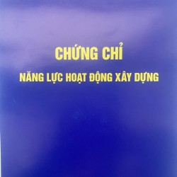 CHỨNG CHỈ NĂNG LỰC HOẠT ĐỘNG XÂY DỰNG