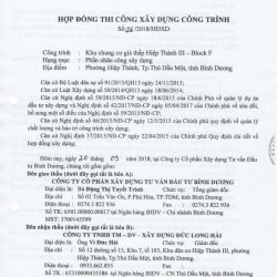 KHU CHUNG CƯ GIÁ THẤP HIỆP THÀNH III- BLOOK F