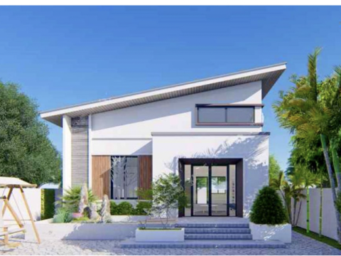 Nhà cấp 4 mái lệch