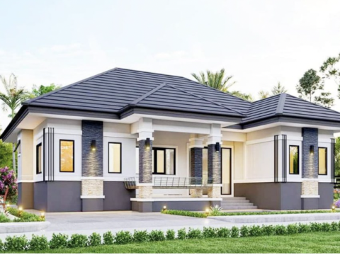 Nhà cấp 4 kết hợp sân vườn