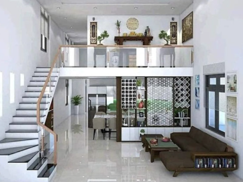 Nhà cấp 4 có gác lửng