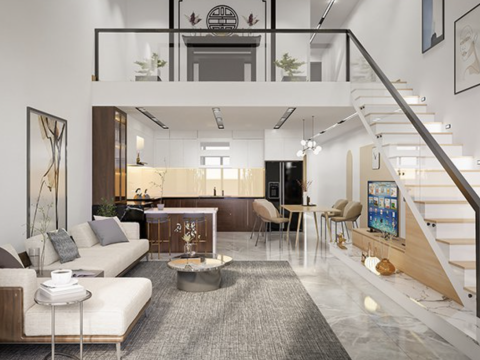 Nhà cấp 4 có gác lửng
