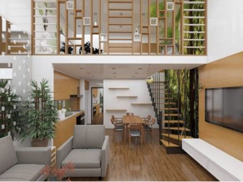 Nhà cấp 4 có gác lửng