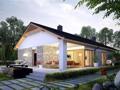 Nhà cấp 4 kết hợp sân vườn