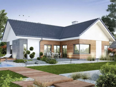 Nhà cấp 4 kết hợp sân vườn